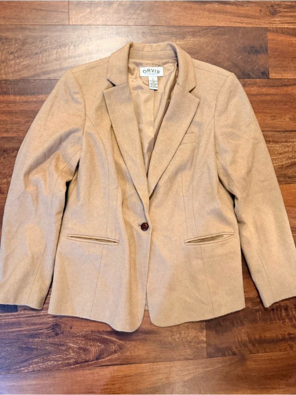 ORVIS 100% Camel hair blazer size 12